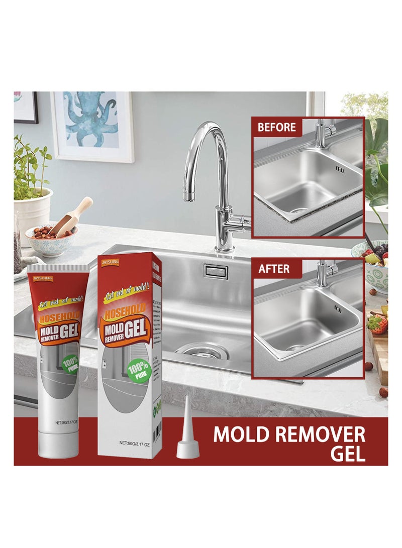 Household Mold Stain Cleaner Gel, Wall, Bathroom, Kitchen, White Wall Mold Remover, Mold Stain Removal Gel, Stains, Household Cleaning, Stains, Mold