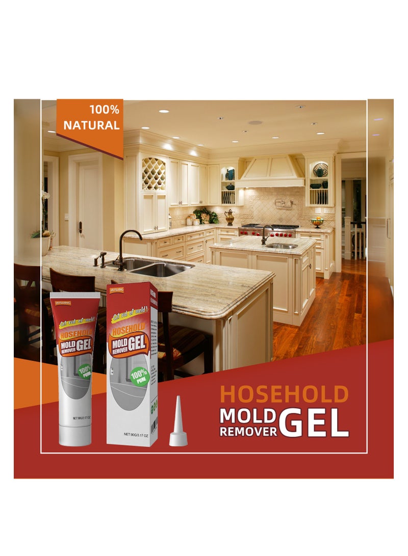Household Mold Stain Cleaner Gel, Wall, Bathroom, Kitchen, White Wall Mold Remover, Mold Stain Removal Gel, Stains, Household Cleaning, Stains, Mold