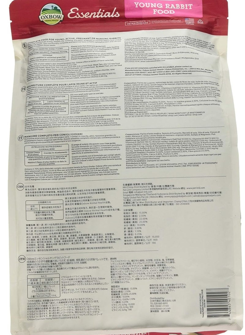 Oxbow Essentials Young Rabbit Food, 10 lb - Image 2