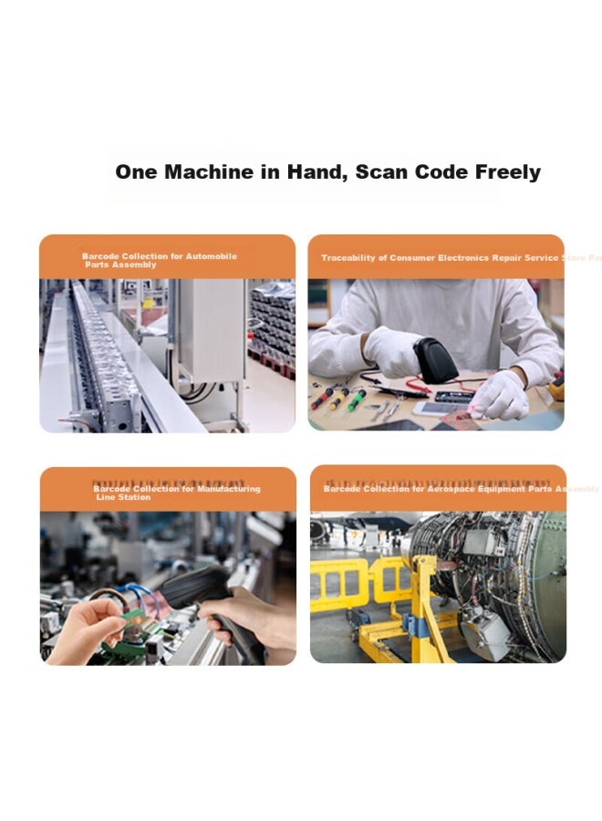 Seuic Hs325dp Wireless High-precision Industrial Barcode Scanner, Qr Code Reader, Metal Laser Engraving And Silk Printing High-density Reflective Code Dpm Lens Electronic Manufacturing - Image 1