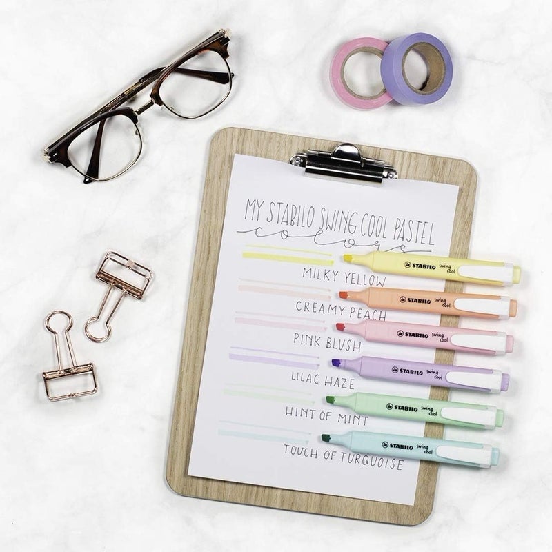 STABILO Highlighter swing cool Pastel  Pack of 6  Assorted Colours - Image 5