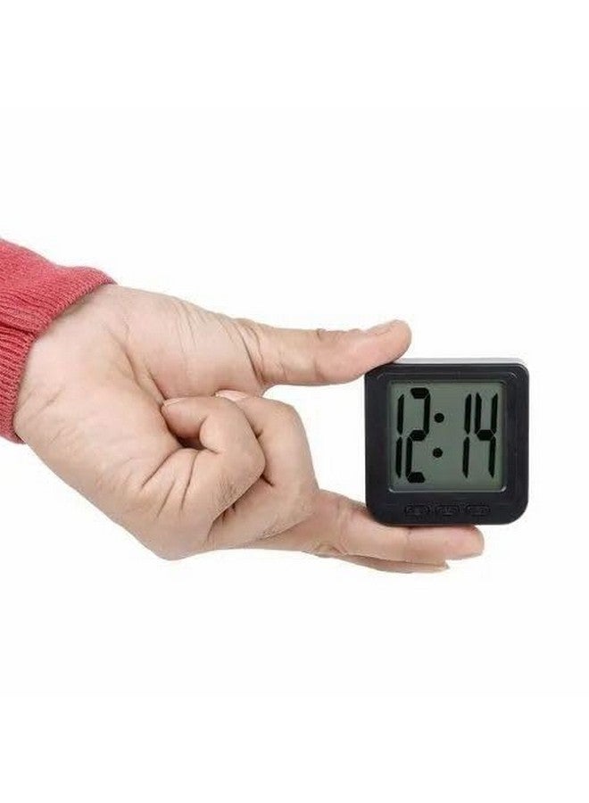 رويالز ساعة مكتب بلاستيكية من رويالز (ساعة رقمية 1826)، باللون الأسود (1.5 عرض × 2.0 طول × 1.2 ارتفاع سم) - Image 3