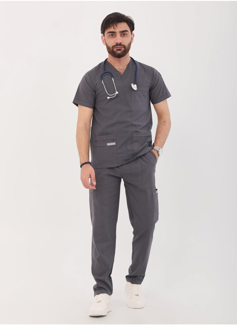 sezer - Caesar Scrub for Men - Strength and comfort in a cottonh GRAY design that fits you all day long - Image 1