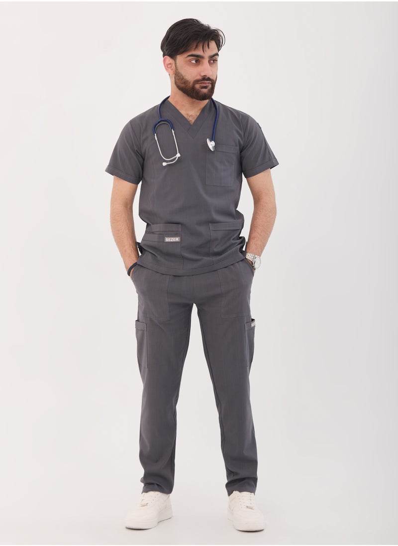 sezer - Caesar Scrub for Men - Strength and comfort in a cottonh GRAY design that fits you all day long - Image 1