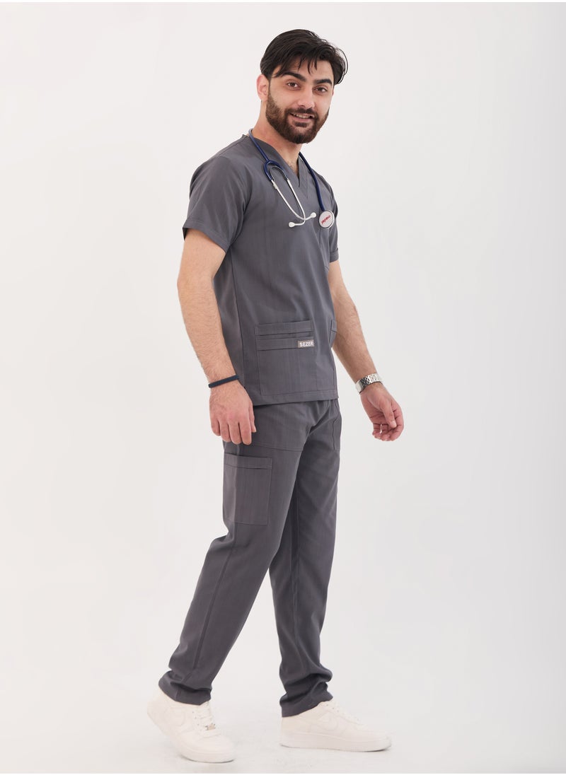 sezer - Caesar Scrub for Men - Strength and comfort in a cottonh GRAY design that fits you all day long - Image 1