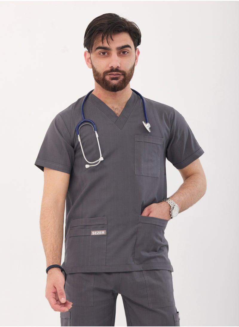 sezer - Caesar Scrub for Men - Strength and comfort in a cottonh GRAY design that fits you all day long - Image 1