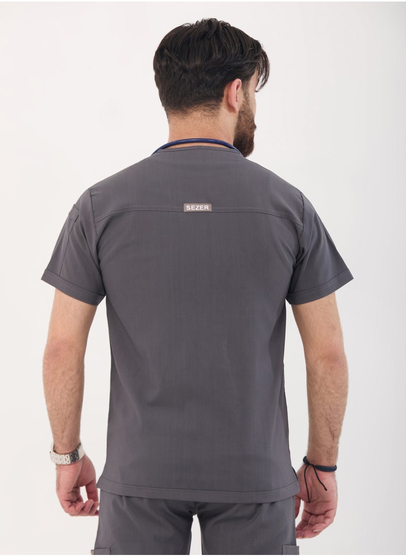 sezer - Caesar Scrub for Men - Strength and comfort in a cottonh GRAY design that fits you all day long - Image 1