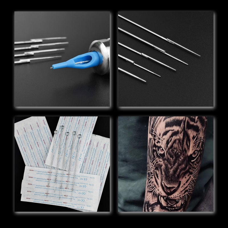 Tattoo Needles Set 100pcs Disposable Mixed Tattoo Needles Includes 1RL/ 3RL/ 5RL/ 7RL/ 9RL Tattoo Needles - Image 2