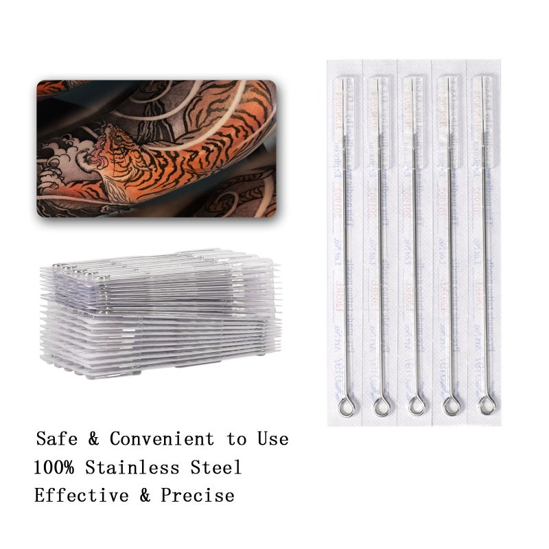 Tattoo Needles Set 100pcs Disposable Mixed Tattoo Needles Includes 1RL/ 3RL/ 5RL/ 7RL/ 9RL Tattoo Needles - Image 5