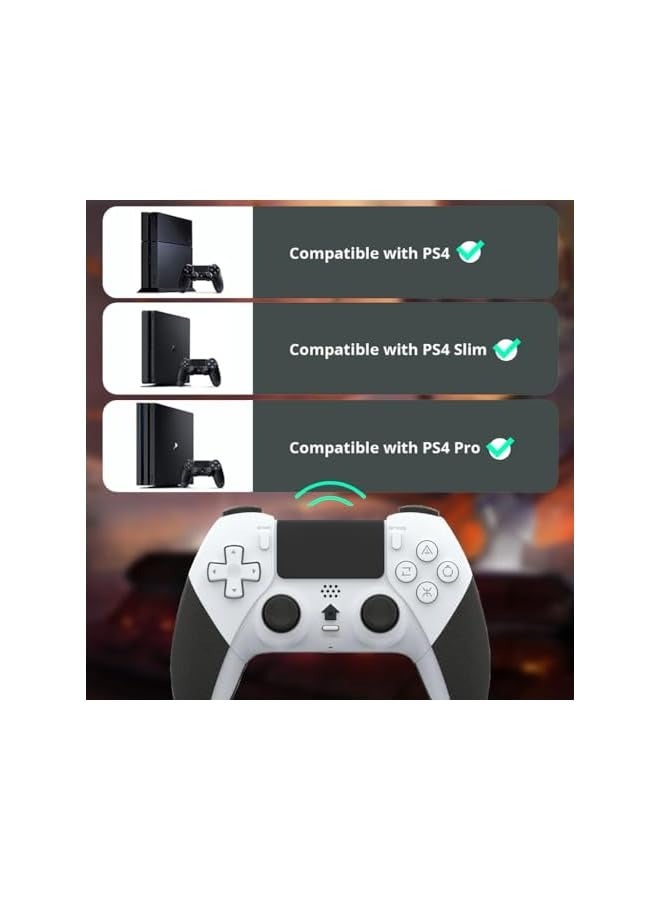 PROMASS Wireless Pro Controller,Gaming Remote with Built-in 800mAh Rechargeable Battery/Precise Joystick/Audio/Turbo/Advanced Buttons Programming - Image 5