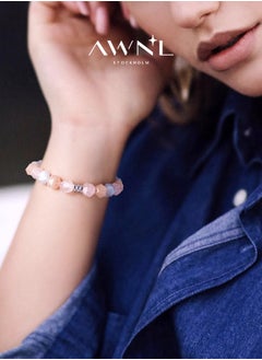 AWNL Women's Beaded Drawstring Bracelet with Morganite Gift for Women Wife Girlfriend  - Image 2