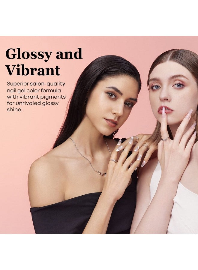 modelones طلاء أظافر جل 1 قطعة 15 مل من مجموعة طلاء أظافر جل بلون أبيض حليبي نقي يمتص ويدوم طويلاً مع مرآة لامعة أساسية لصالونات التجميل وتصميم مانيكير في المنزل 0.5 أونصة سائلة - Image 4