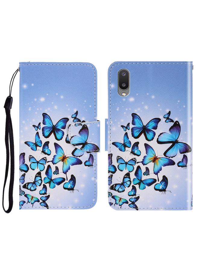 S-TOP Case For Samsung Galaxy A02 3D Colored Drawing Horizontal Flip Leather Phone Case with Holder & Card Slots & Wallet - Image 1