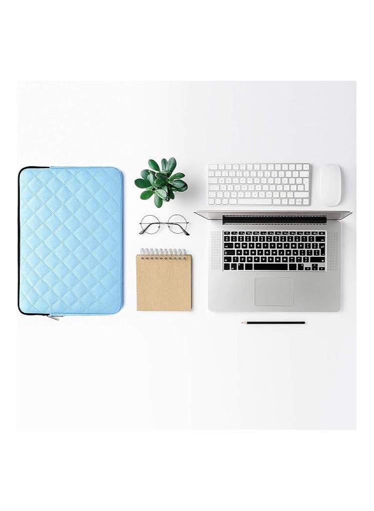 15.6-inch Laptop Sleeve, Soft Protective Zippered Sleeve Compatible with 15.6-inch Notebooks, Ultrabooks, and Chromebooks (Milk Blue)  - Image 3