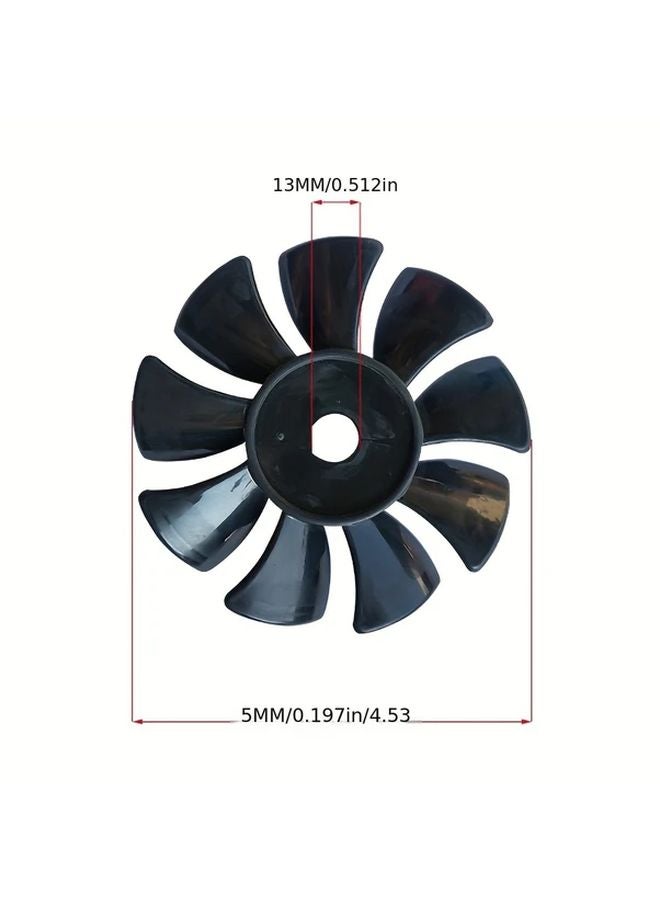 2Pcs Black Air Compressor Fan Blades Oil Free Pump Motor Cooling Accessories - Image 4