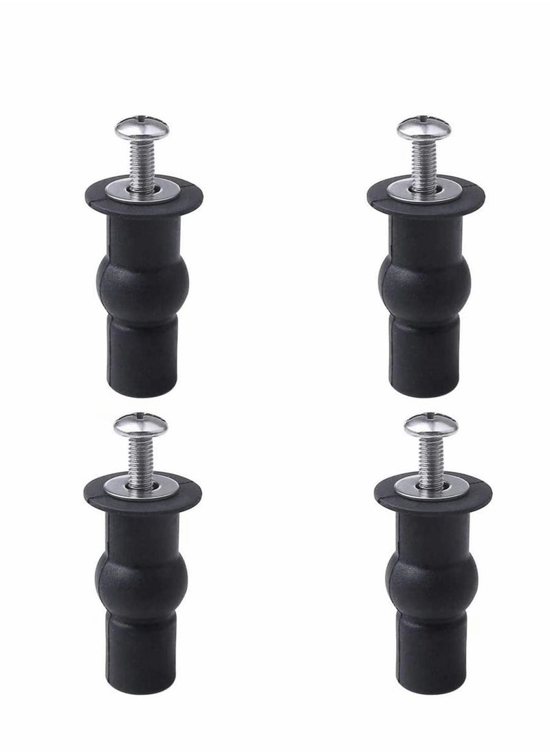 4 Pcs Blind Hole Fittings Expanding Rubber Bolts Nuts for Fixing The Top Toilet Seat Universal Parts Set Household Accessories Repair Parts Top Cover Lid Seat Fixings Blind Hole Fitting  - Image 1