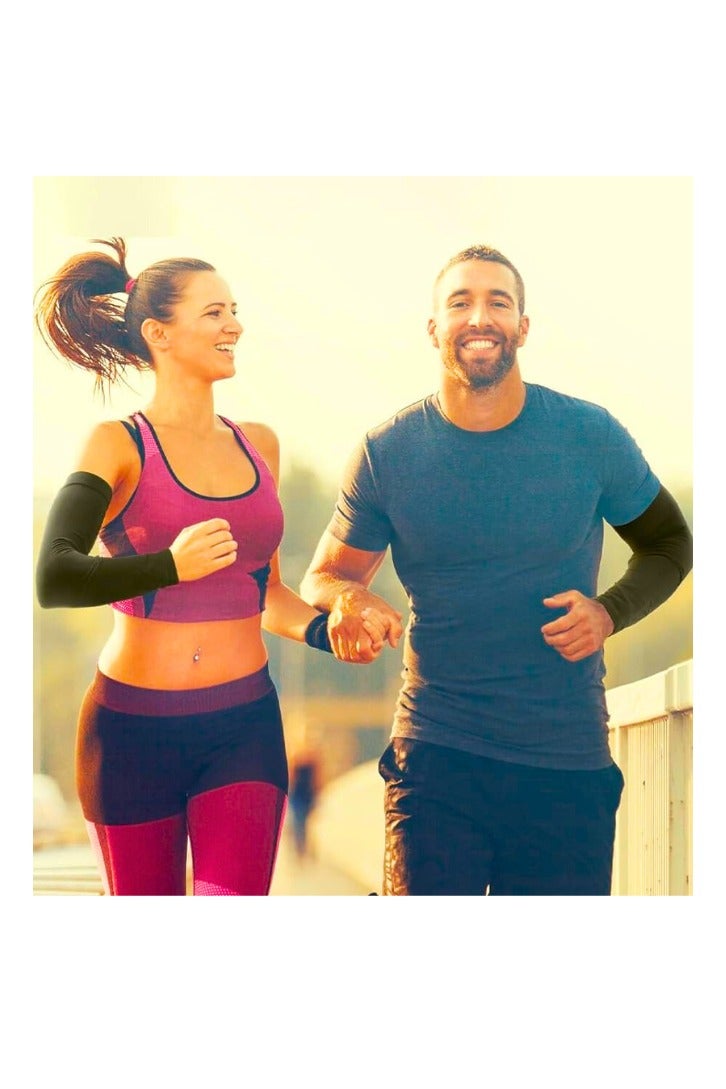 Chase Up Arm Sleeves, UV Sun Protection Cooling Sports Compression Tattoo Cover for Men/Women - Image 2