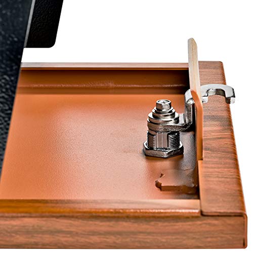 Mail Boss Curbside, Wood Grain 7510 Mail Manager Locking Security Mailbox, Steel, Black - Image 5