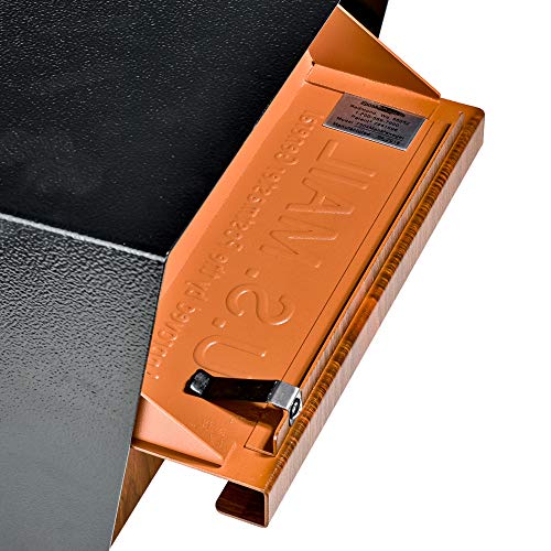 Mail Boss Curbside, Wood Grain 7510 Mail Manager Locking Security Mailbox, Steel, Black - Image 4