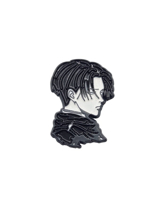 Kipfy Anime Character Scarred Face Design Metal Sticker,Self-Adhesive – Premium  Waterproof  Decal for Laptop, Phone, Car, Helmet, Notebook & DIY Decoration - Image 1