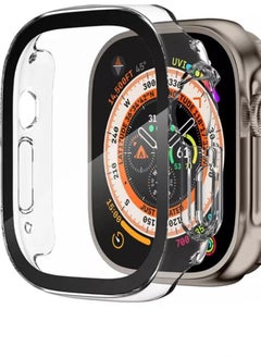 Generic Apple Watch Ultra cover  transparent  black edge  protects the watch and the screen from drops and dings  size 49  - Image 1