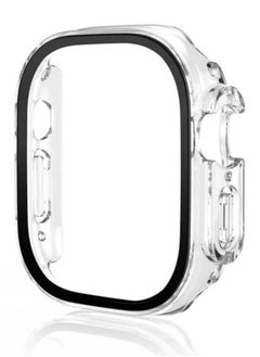 Generic Apple Watch Ultra cover  transparent  black edge  protects the watch and the screen from drops and dings  size 49  - Image 2