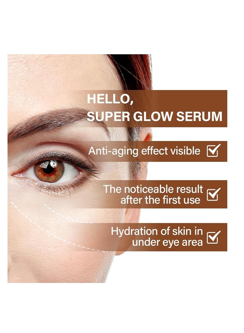 MOOYAM Caffeine Eye Serum 30ml Anti Aging Under Eye Treatment Reduces Dark Circles Puffiness and Fine Lines Brightening Treatment for Men and Women  - Image 5