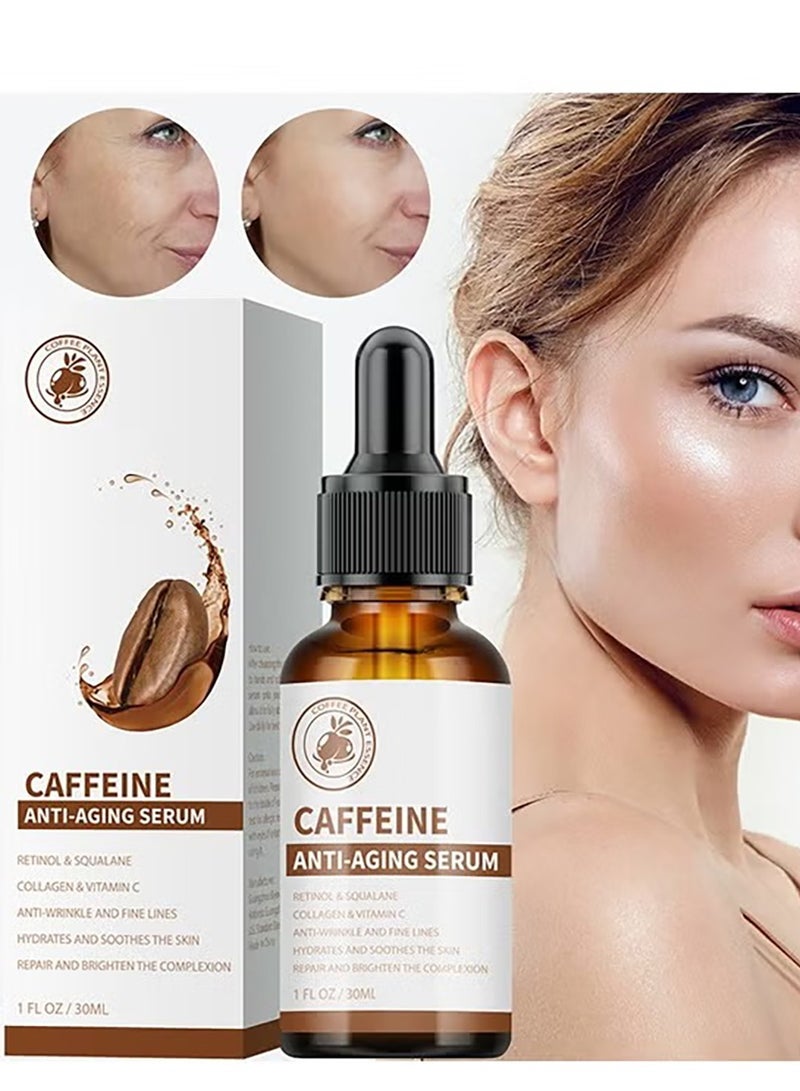 MOOYAM Caffeine Eye Serum 30ml Anti Aging Under Eye Treatment Reduces Dark Circles Puffiness and Fine Lines Brightening Treatment for Men and Women  - Image 2