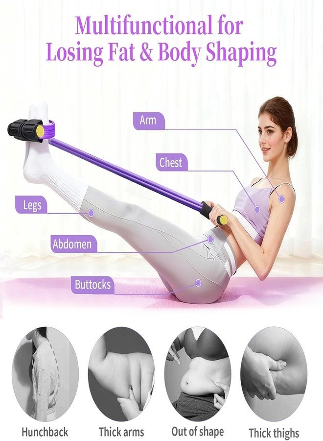 JAY EMPIRE Pull Reducer Training Bands-4 Tubes Body Pedal Exerciser Yoga Crossfit Exercise, Arm Exercise, Tummy Body Building Training Men and Womeno (Multi) - Image 5