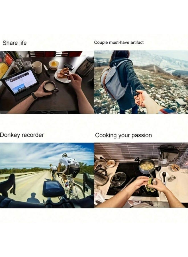 Neck Holder Lazy Neck Holder Stand Universal Neck Hanging Holder Smart Phone Sport Camera Self-timer Tool Adjustable 4-6 inch Bracket Compatible with iPhone Compatible with Samsung GoPro Black - Image 2