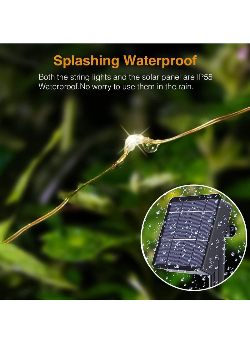 Generic Solar String Lights Outdoor, 4-Pack Each 72ft 200 LED Solar Powered Fairy Lights Waterproof with 8 Lighting Modes Copper Wire Lights Decoration for Patio, Garden, Tree, Party  - Image 4
