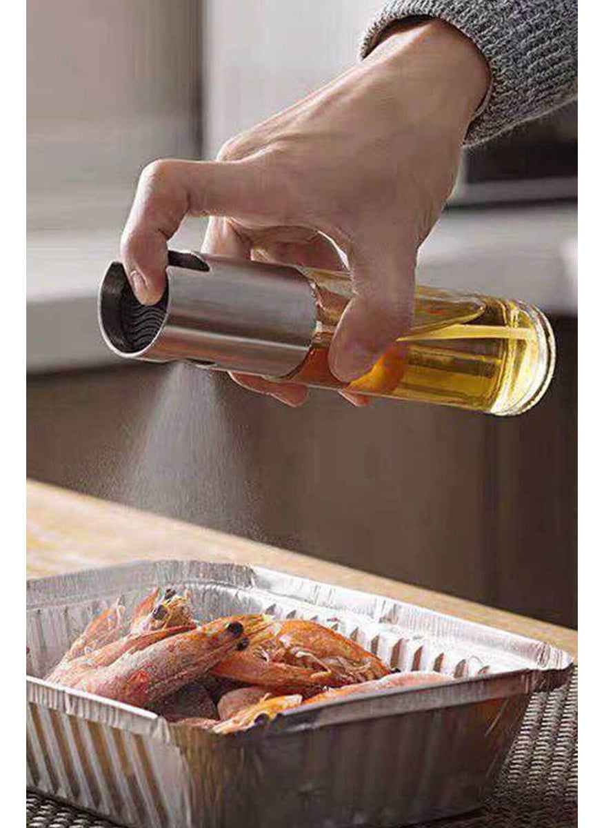 Markafox Spray Oil Pot Glass Bottle Olive Oil Vinegar Sprayer  - Image 1