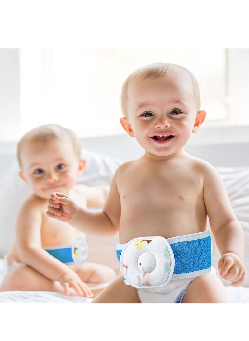 SYOSI - Umbilical Hernia Belt Baby, 2 Sets Belly Button Band Infant Newborn Belly Support Band, Adjustable Wrap Baby Abdominal Binder Umbilical Truss Cord for Newborn Baby Children Kids Support, Baby Type - Image 1