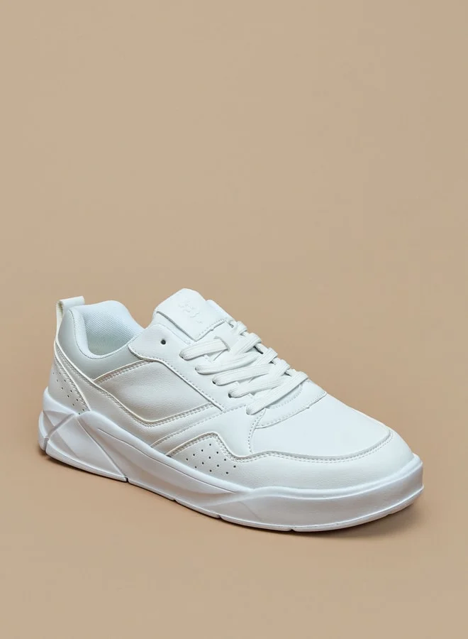 LBL by Shoexpress Solid Sports Shoes with Lace-Up Closure