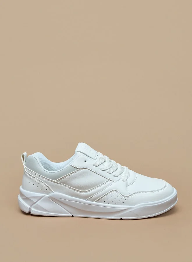 LBL by Shoexpress Solid Sports Shoes with Lace-Up Closure