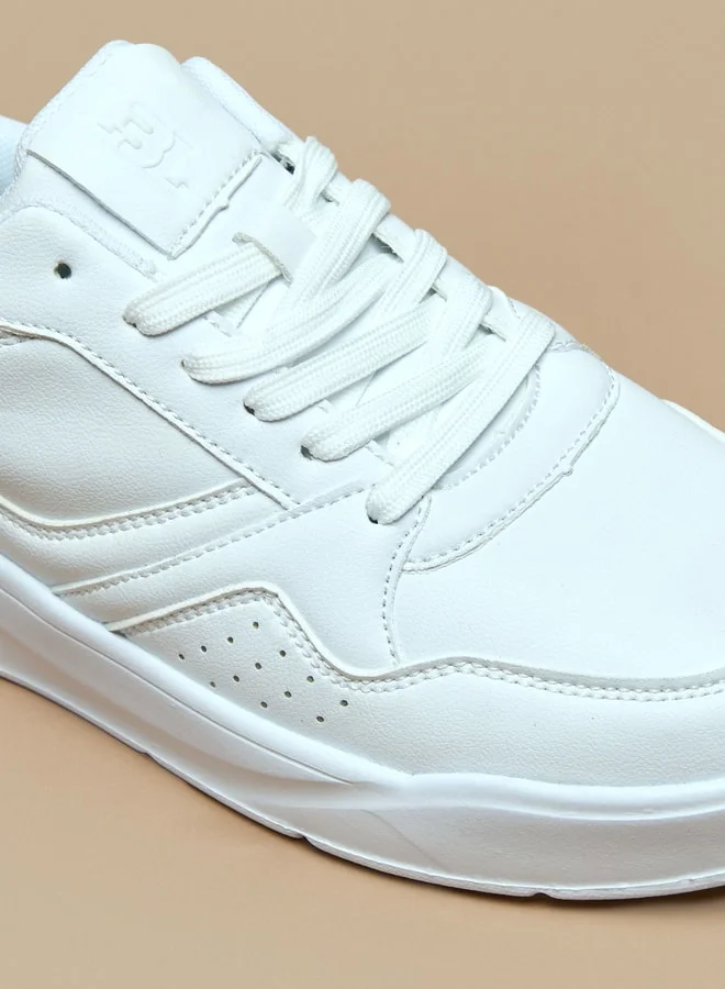 LBL by Shoexpress Solid Sports Shoes with Lace-Up Closure