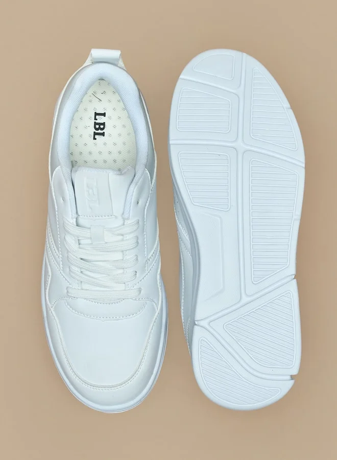 LBL by Shoexpress Solid Sports Shoes with Lace-Up Closure