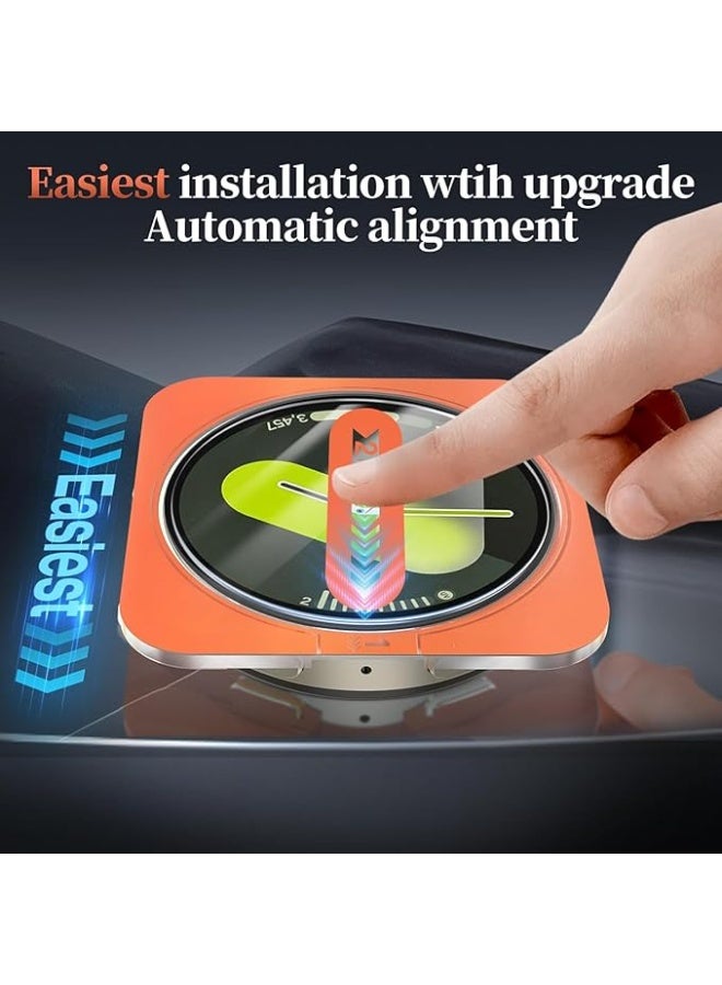 Tersely 2 Pack Screen Protector for Samsung Galaxy Watch 7 44mm, 9H Tempered Glass Full Cover, Clear Guard, 2024 - Image 2