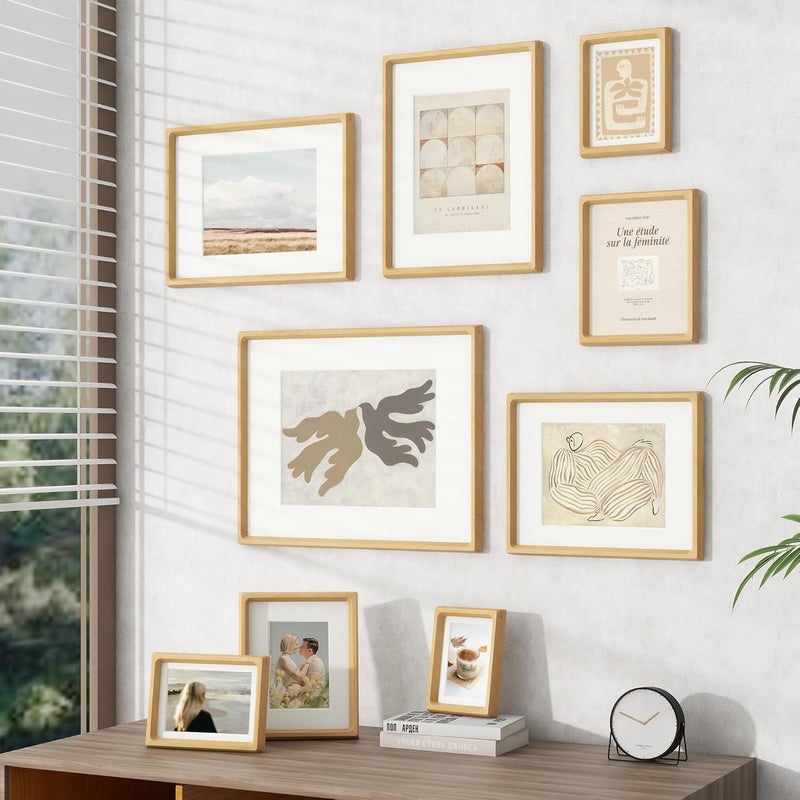 FLYJOE USA-Sourced Beech Wood Picture Frame, 4x6, 2P - Image 2