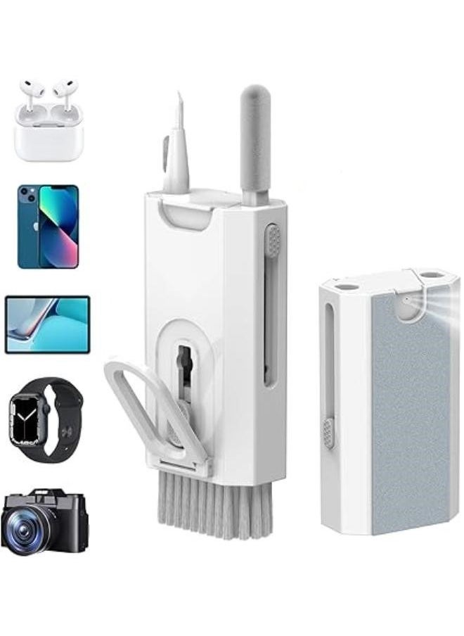 JAJEEK 8 in 1 Keyboard Cleaning Brush Kit Earphone Cleaner Keyboards Brush Multi-Functional Digital Product Cleaning Solution for Tablet Laptop TV Screen - Image 1