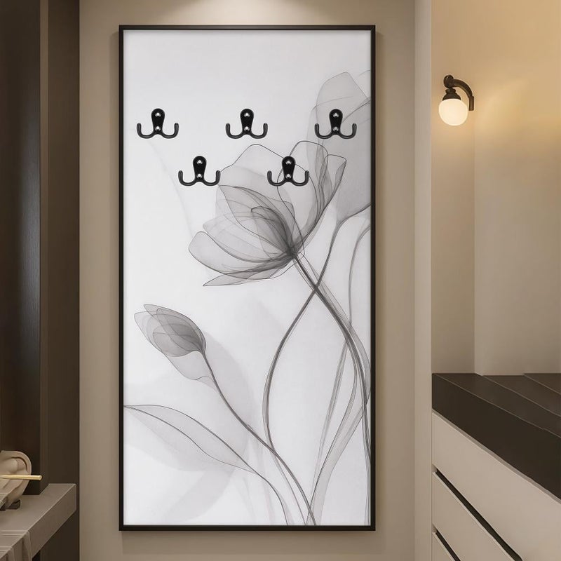 4gdran Decorative Canvas Painting with Hooks for Hanging Clothes - Image 1