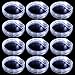 DAOKEY LED Light up Bracelets White Glow Wristbands Party Favors Toys Supplies for Birthday Halloween Carnivals Parties for Kids over 3 Years Old Clear Case 12 Pack - Image 3