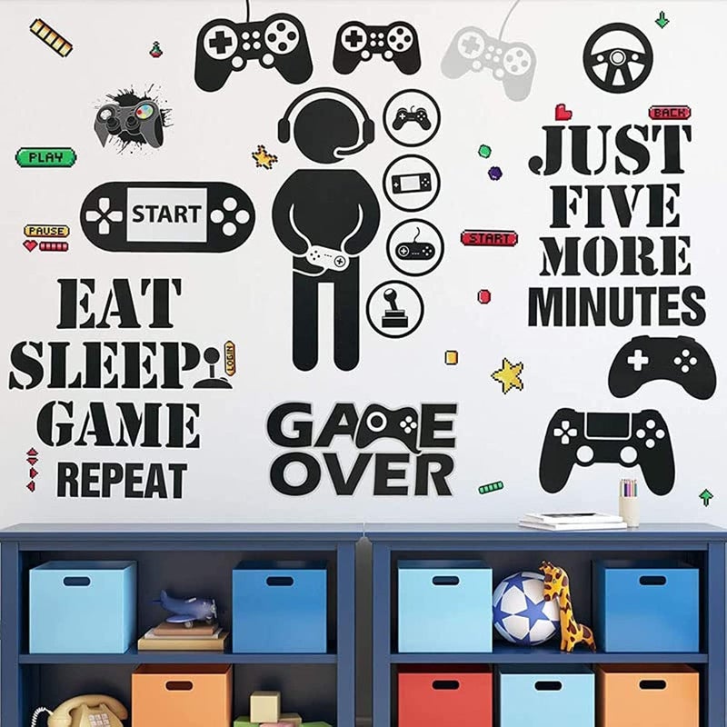 BPA Gamer Room Decor Wall Decals - Image 1
