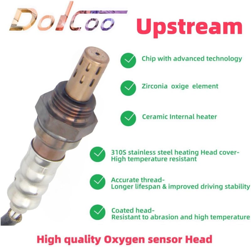 DOICOO 13100 234-4005 234-4076 Oxygen O2 Sensor Fit for Dodge Jeep Chrysler- Ram Sebring Caravan Dakota Cherokee TJ Voyager 2344005 2344076 13123,1995 1996 1997 1998 1999 2000 2001,Upstream - Image 3