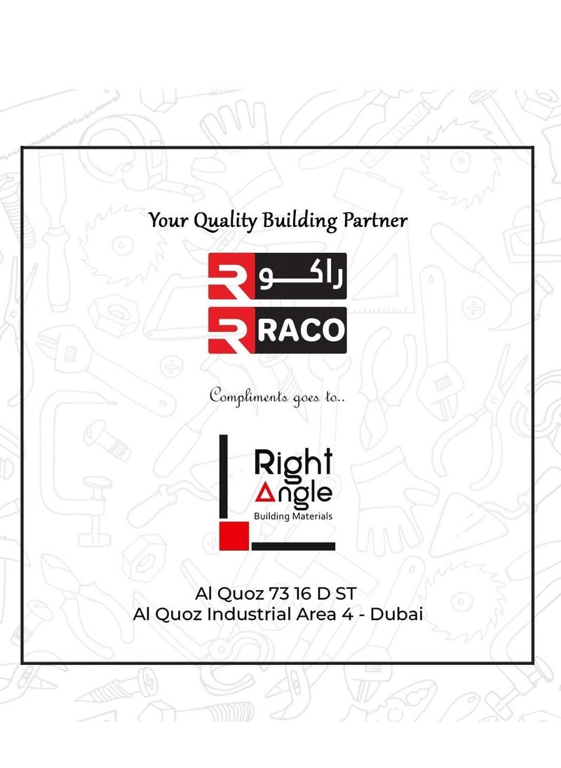 RACO - RACO Industrial Coverall Long Sleeves Pre-Shrunk 190GSM 100% Twill Cotton  L - Image 1