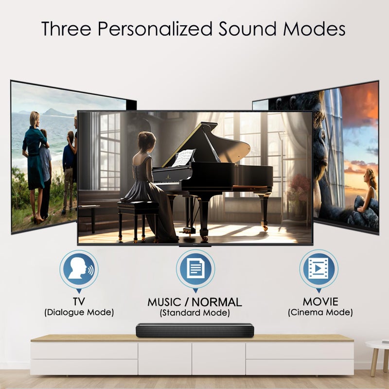 SIMOLIO 737D Plus TV Headphones Wireless for Seniors with Cinema & Clear Dialog Mode, Volume Boosted Wireless Bluetooth Headphones for Television Watching, No Latency, TV & Bluetooth Mode, 164FT/50M - Image 3