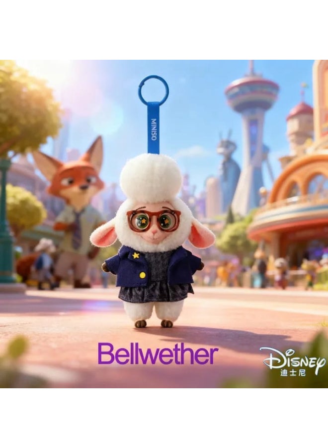 🔹 ميدالية بلويتير القماشية من Disney – إصدار MINISO   دمية لطيفة جدًا بتصميم شخصية Bellwether من فيلم Zootopia، مصنوعة من خامات ناعمة وجودة عالية، ومزودة بحلقة لتعليقها كميدالية مفاتيح أو زينة للشنطة.    💜 مثالية لهدايا عشاق ديزني ومحبي الشخصيات الكرتونية الكيوت. - Image 1