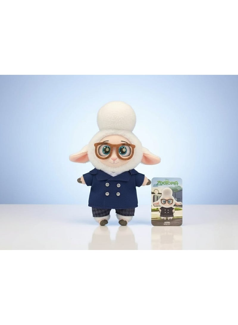 🔹 ميدالية بلويتير القماشية من Disney – إصدار MINISO   دمية لطيفة جدًا بتصميم شخصية Bellwether من فيلم Zootopia، مصنوعة من خامات ناعمة وجودة عالية، ومزودة بحلقة لتعليقها كميدالية مفاتيح أو زينة للشنطة.    💜 مثالية لهدايا عشاق ديزني ومحبي الشخصيات الكرتونية الكيوت. - Image 2