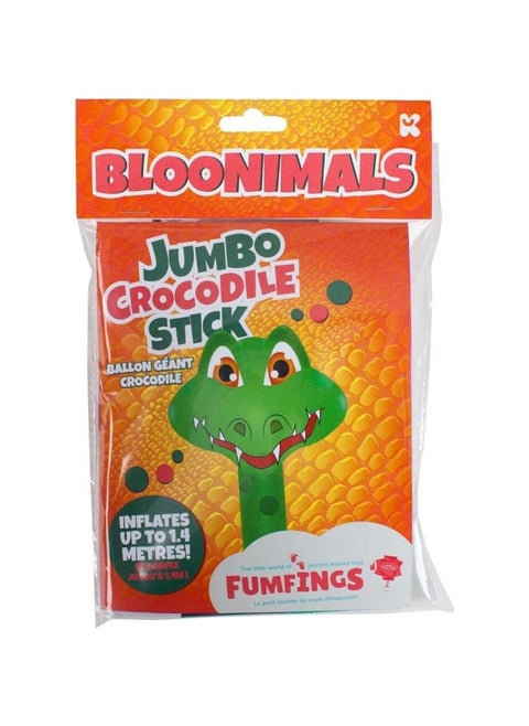KeyCraft Fumfings BLOONIMALS Inflatable Jumbo Crocodile Stick (1.4 m)