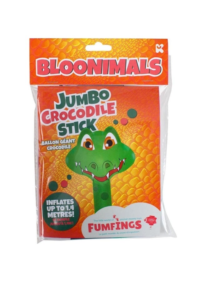 Keycraft KeyCraft Fumfings BLOONIMALS Inflatable Jumbo Crocodile Stick (1.4 m)  - Image 1